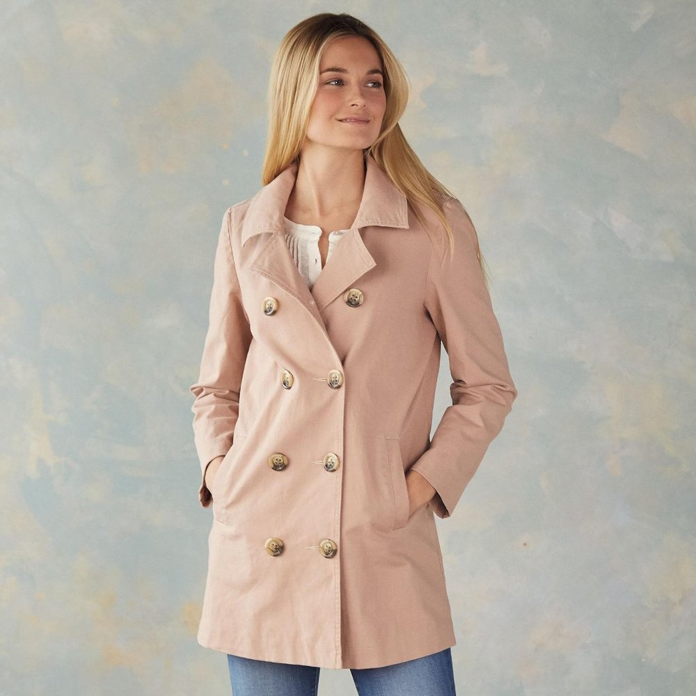 NWOT Sundance Womens' Fielding Pea Coat Dusty Pink